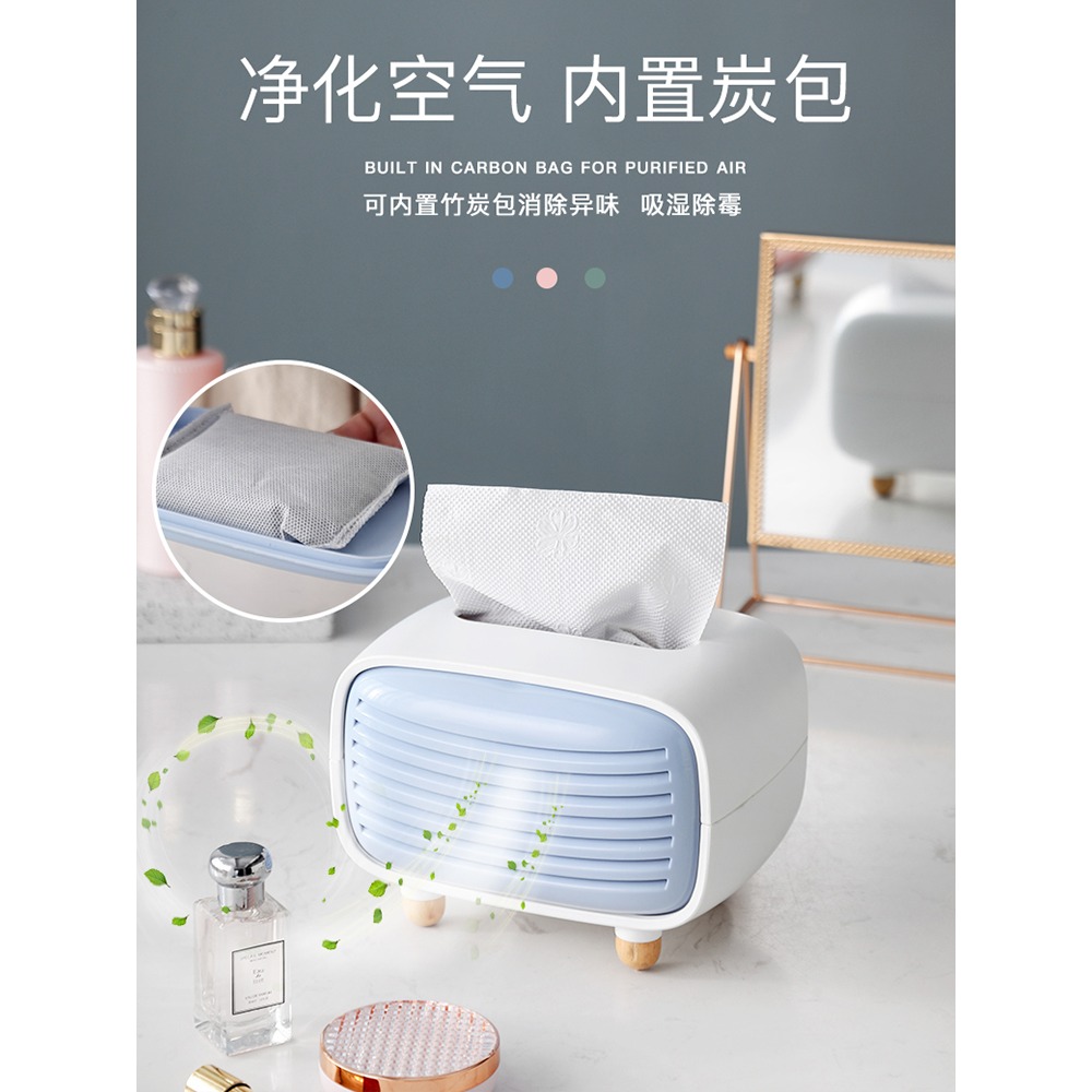 北歐ins紙巾盒家用客廳茶幾可愛抽紙盒簡約創意網紅餐巾紙抽紙筒-細節圖3