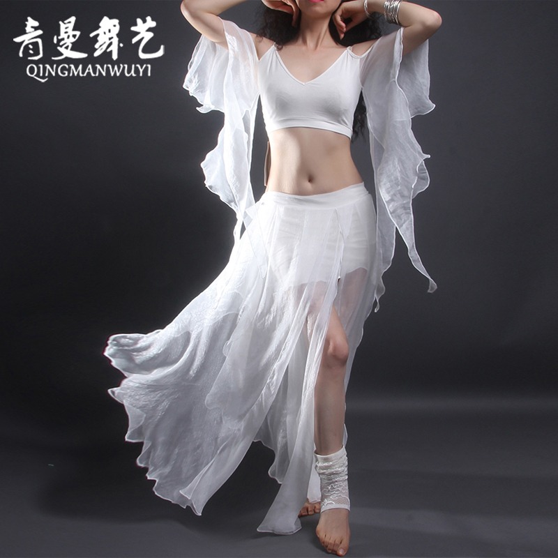 青曼舞藝肚皮舞練功練習服2022新款團體舞蹈服演出服表演套裝女-細節圖4