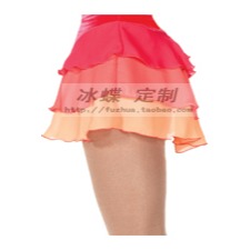 榴火冰蝶 滑冰半身短裙 滑冰表演服 花樣滑冰演出服 兒童滑冰裙-細節圖2