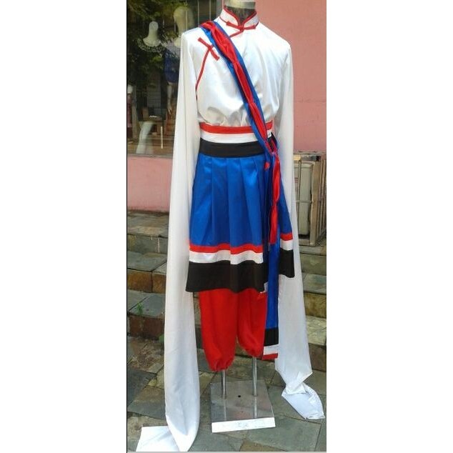 翻身農奴把歌唱演出服裝藏族表演服藏服舞臺裝西藏表演出服男款新-細節圖2