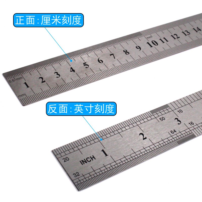 學生用塑料直尺刻度尺不銹鋼尺子教師老師米尺木直尺繪圖測量15cm/20cm/30cm/40cm/100釐米毫米教學儀器科-細節圖5