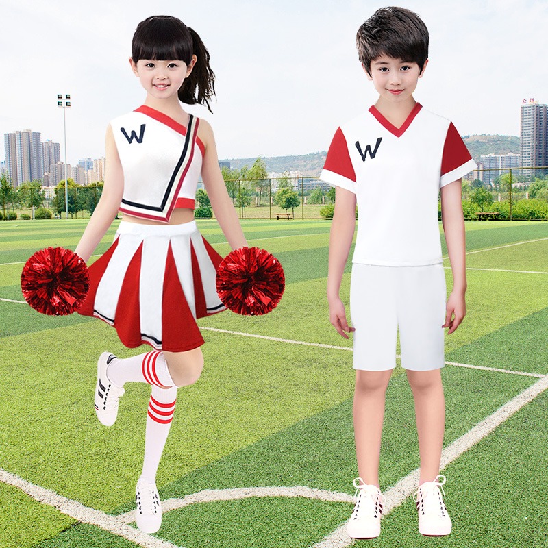 男女成人六一兒童幼兒同款運動會啦啦操啦啦隊服裝中小學生演出服-細節圖4