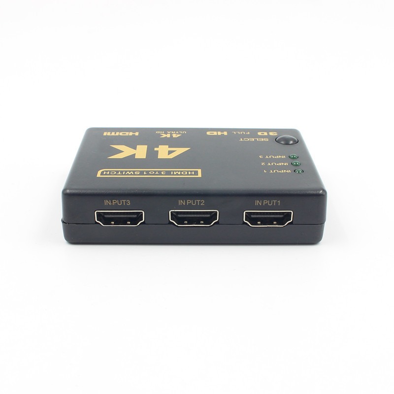 高清4K 2K帶遙控hdmi切換器三進一出3X1顯示機頂盒電腦分配轉換器-細節圖4
