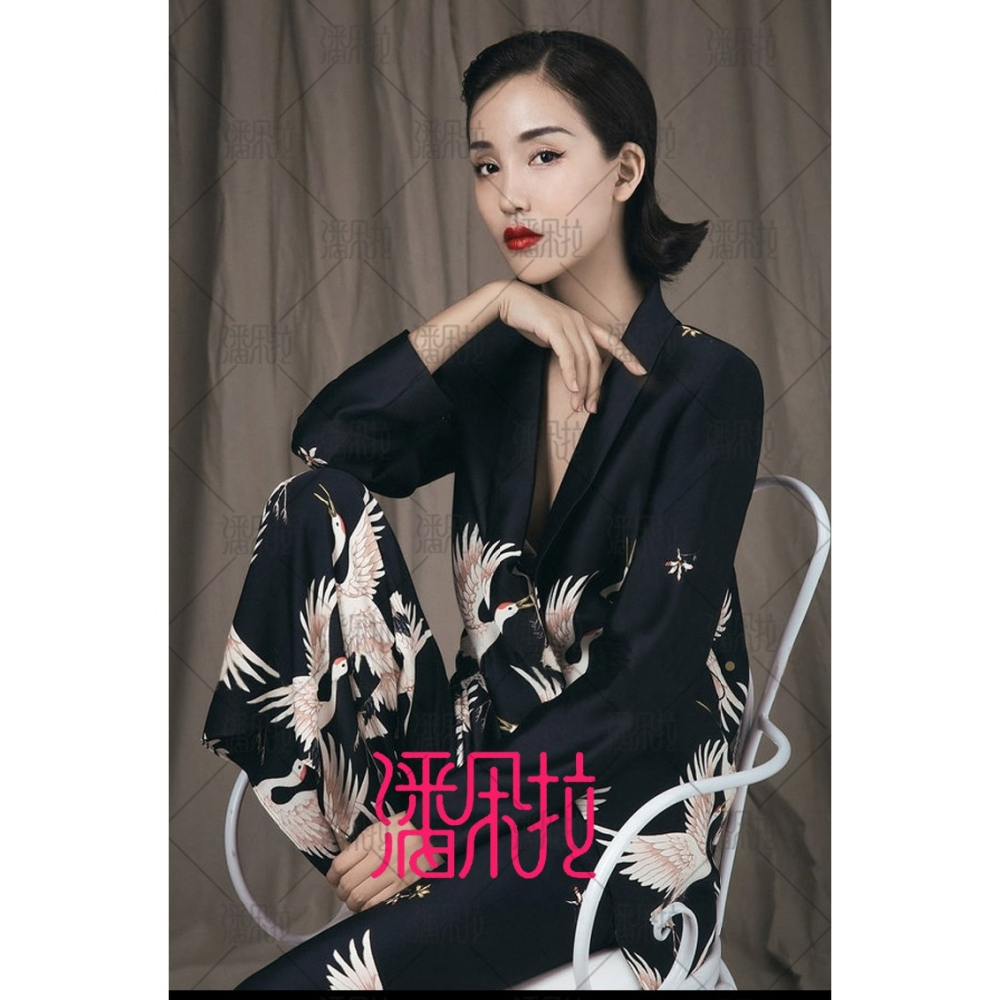 2019新款個性男人裝寫真主題服裝印花復古西服套裝歌手DS演出服飾-細節圖3