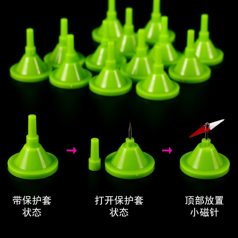 菱形小磁針帶保護套初中物理電磁學實驗器材指南針小學科學學生演示電磁感線方向教具16只教學儀器J24007-細節圖5