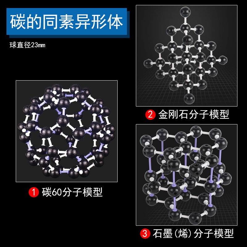 高中有機化學分子結構球棍模型有機初三無機比例晶胞模型原子分子元素空間構造vsepr SP2SP3雜化軌道電子云片-細節圖5