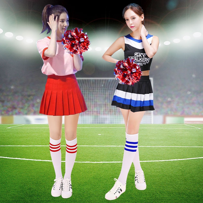 新款學生啦啦隊服裝男女團體拉拉隊啦啦操表演服籃球寶貝演出服秋-細節圖2