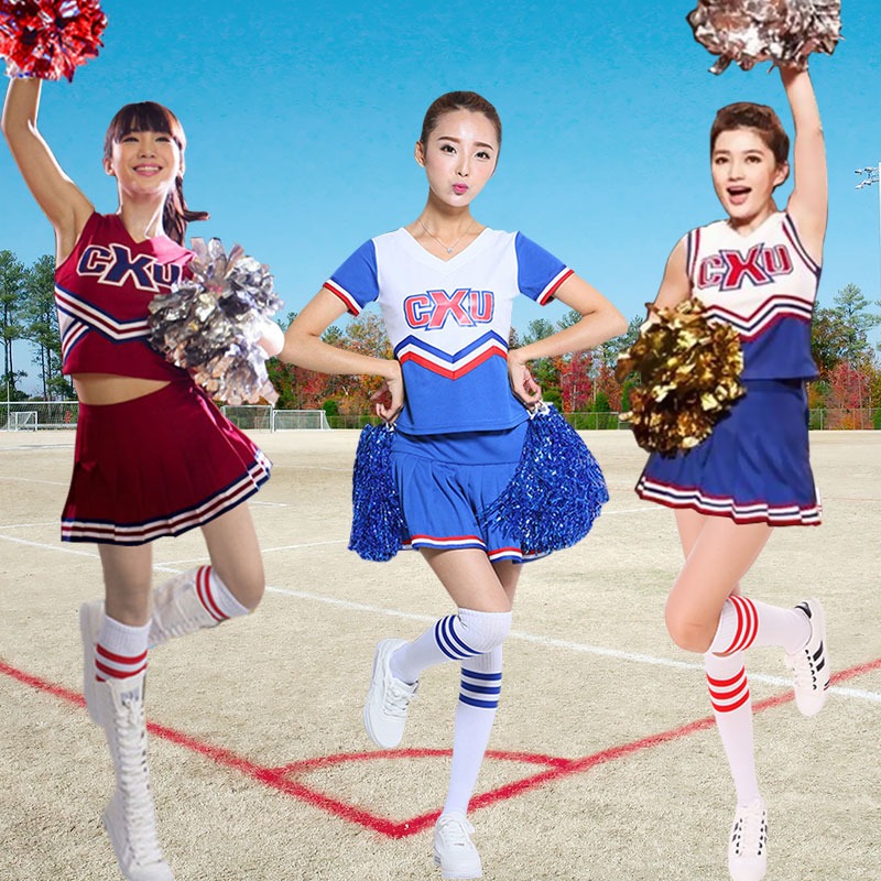 新款學生啦啦隊服裝男女團體拉拉隊啦啦操表演服籃球寶貝演出服秋-細節圖4
