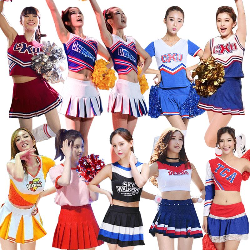 新款學生啦啦隊服裝男女團體拉拉隊啦啦操表演服籃球寶貝演出服秋-細節圖5