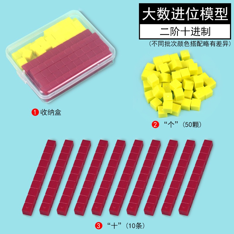 四階十進制萬以內數的認識大數進位模型三階二階個十百千萬位的學習和計算小學數學一二年級教具學具計數積木-細節圖10