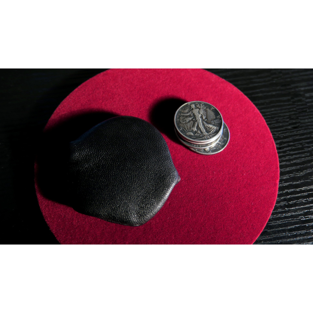 培根魔術出品 暗釦石頭錢包 Coin Purse 真皮硬幣包 魔術配件-細節圖2