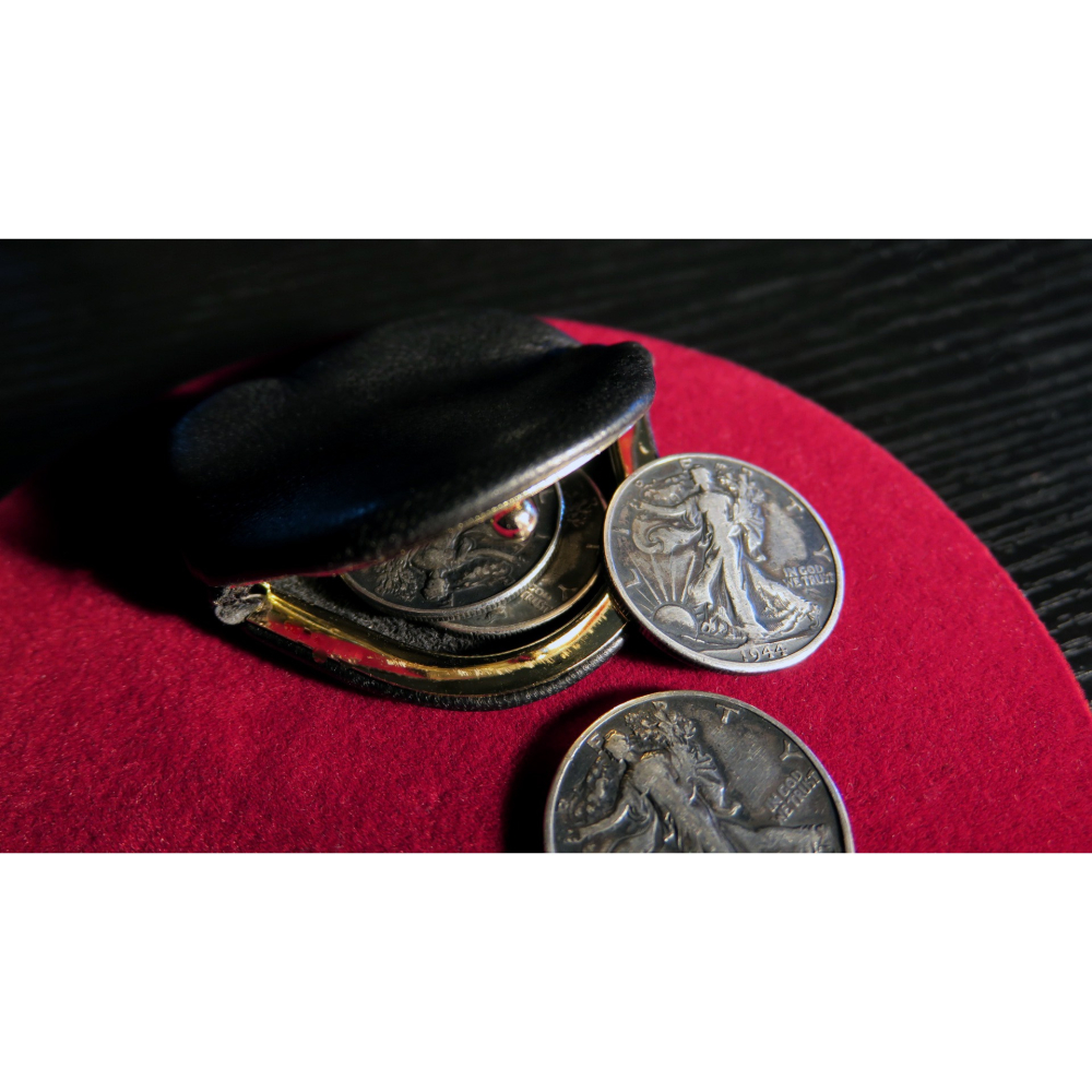培根魔術出品 暗釦石頭錢包 Coin Purse 真皮硬幣包 魔術配件-細節圖3