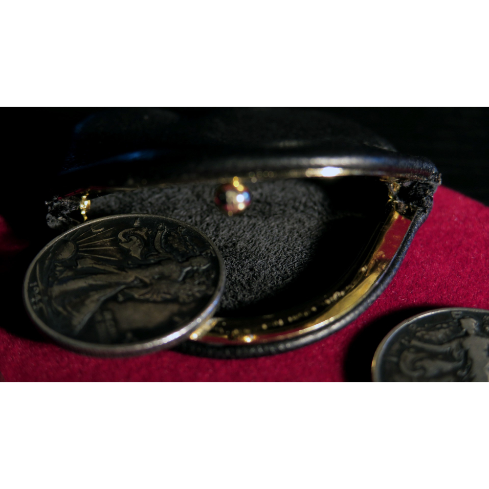 培根魔術出品 暗釦石頭錢包 Coin Purse 真皮硬幣包 魔術配件-細節圖4