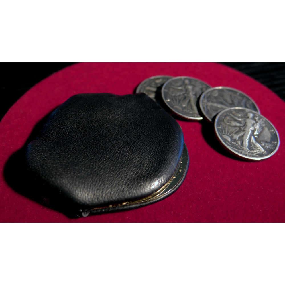 培根魔術出品 暗釦石頭錢包 Coin Purse 真皮硬幣包 魔術配件-細節圖5
