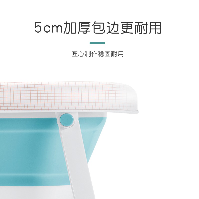 新生嬰兒可折疊浴盆剛出生寶寶洗澡盆躺著玩兒童可坐躺盤0到3-4歲-細節圖4