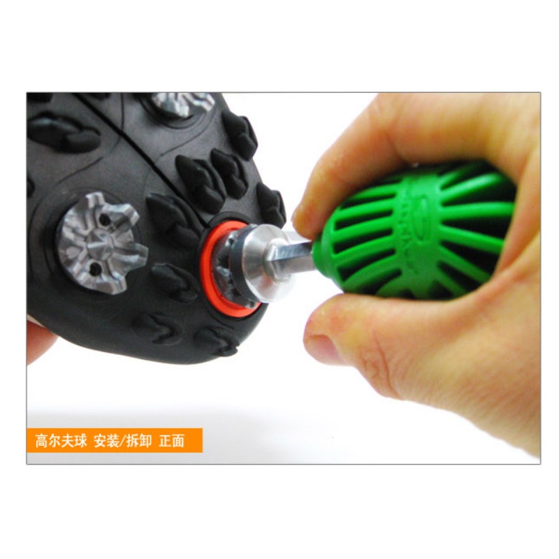 美國Softspikes高爾夫轉鞋把起釘器BasicWrench迷你105綠-細節圖3