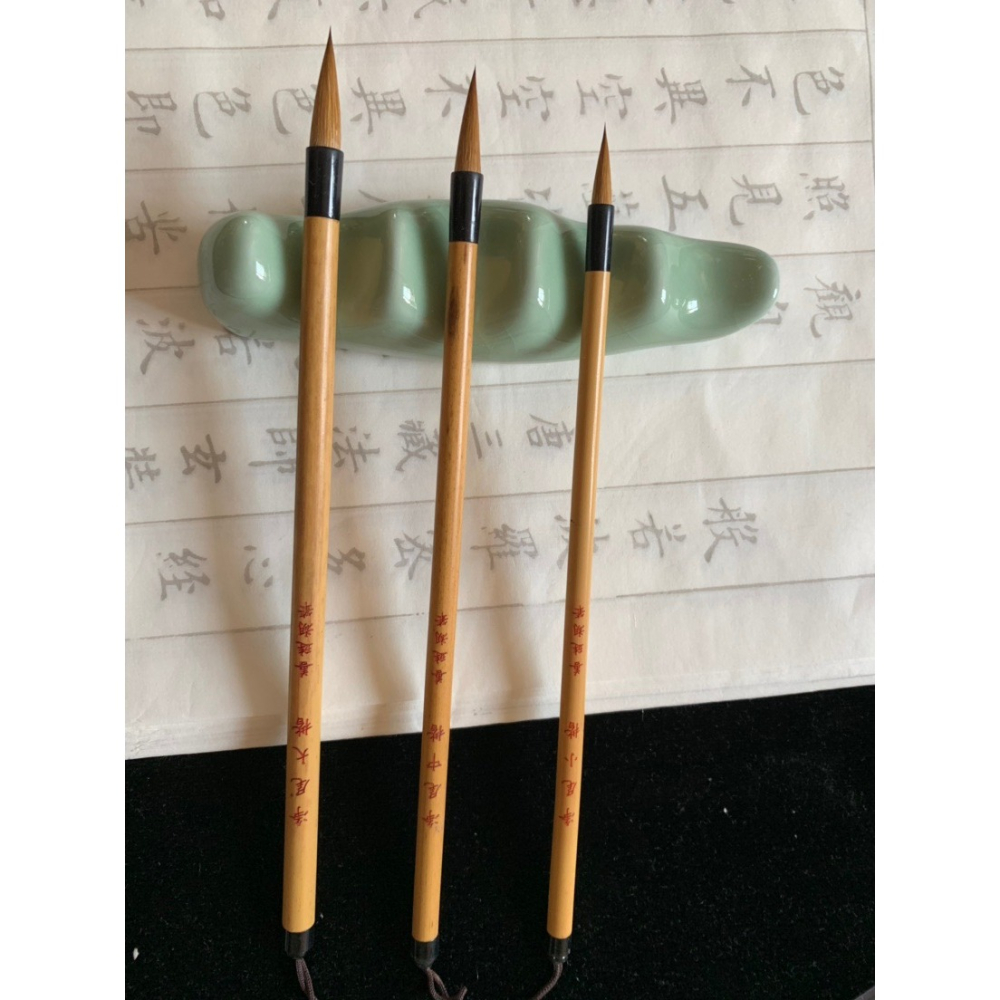 凈尾小楷毛筆純狼毫出鋒2釐米精品 善璉湖歐陽詢靈飛經抄經寫卷墨-細節圖4