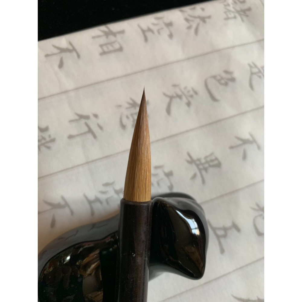 心靈手巧3號純狼毫大行楷筆出鋒2.7釐米歐陽詢化度寺九成宮千字文-細節圖2