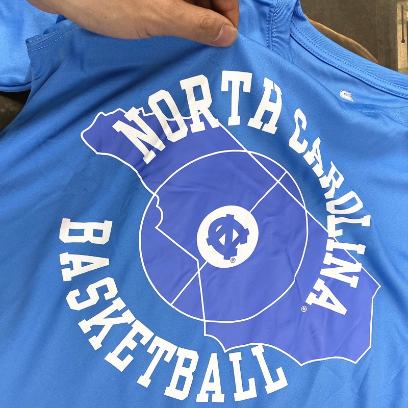 NCAA北卡藍運動速幹長袖T恤 男子跑步健身籃球訓練服投籃服出場服-細節圖3
