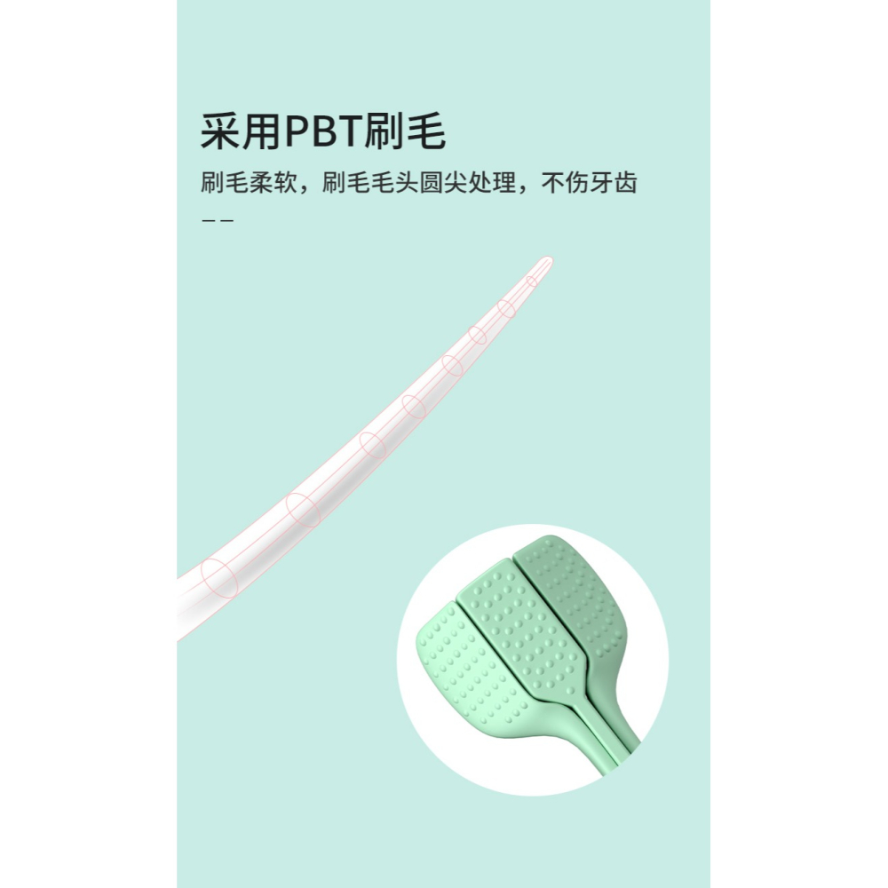 兒童成人三面牙刷清潔牙齒家庭裝立體無死角清潔軟毛三頭刮舌苔-細節圖10