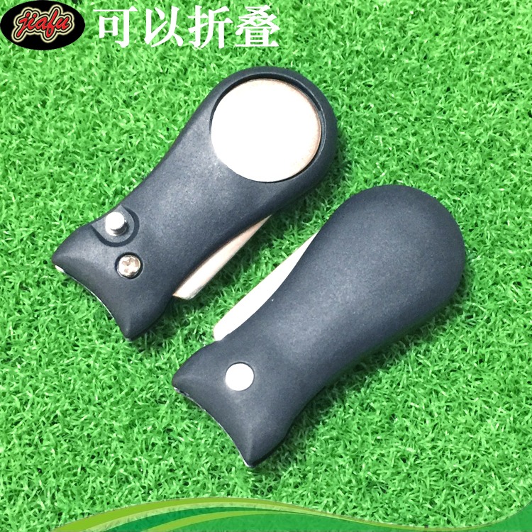高爾夫果嶺叉可折疊球叉不銹鋼塑料金屬mark球童工具修復器-細節圖3