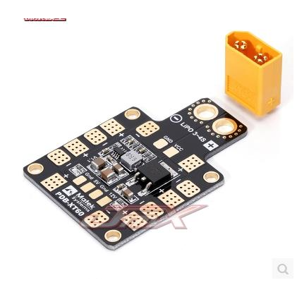 Matek PDB-XT60 分電板 含XT60 雙路BEC 5V/2A 12V/0.5A線性-細節圖2
