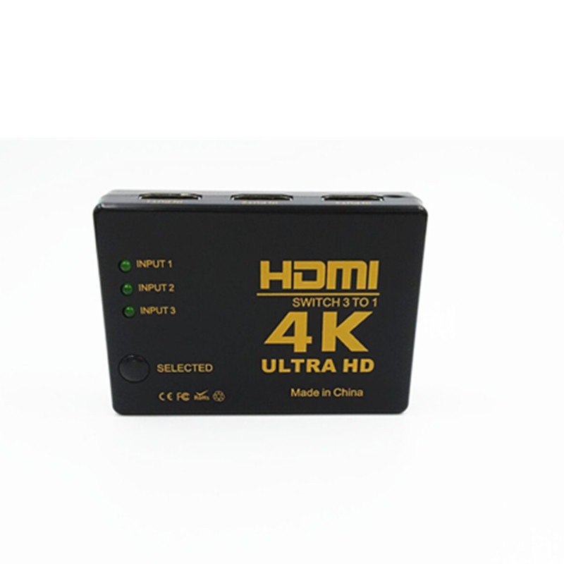 HDMI 3進1出1長方形切換器支持4k*2k hdmi切換器3切1高清視頻轉換-細節圖4