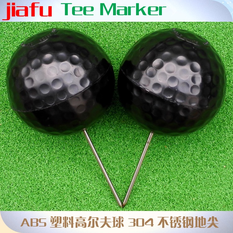高爾夫發球界標 發球臺標志 塑料圓球型T-mark球場球道開球界線-細節圖2