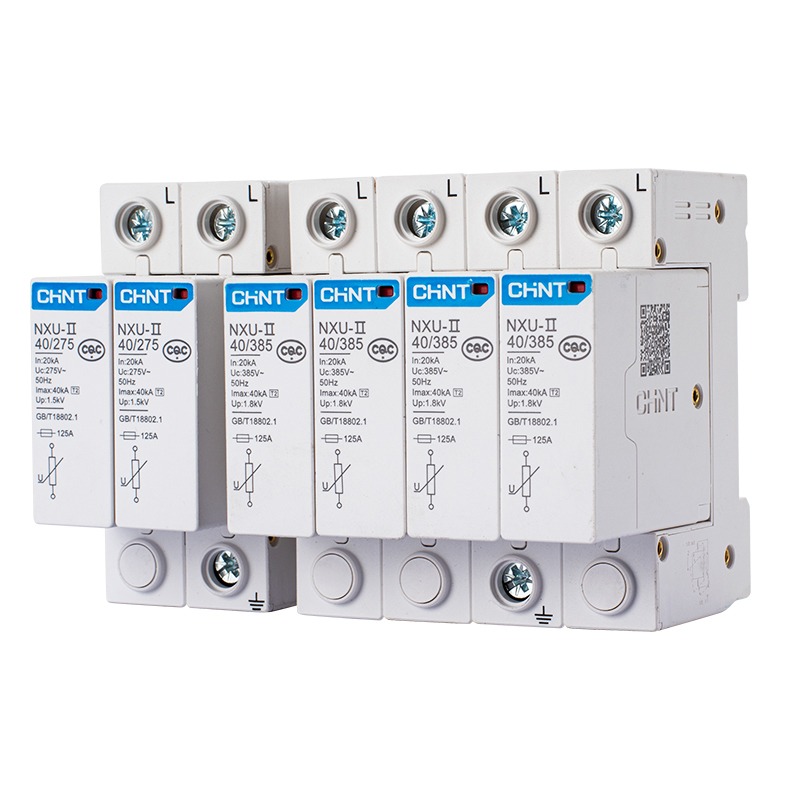 chnt正泰浪湧保護器2p NU6-Ⅱ 40kA/275V 家用二級防雷電湧保護器-細節圖5