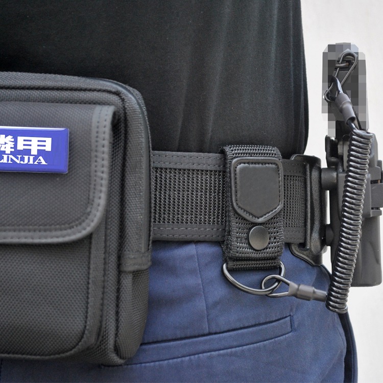 龍鱗甲帶徽章槍繩彈性鋼絲繩新款防盜器伸縮彈力繩50kg拉力不斷-細節圖5