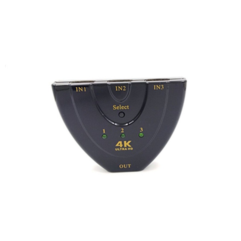HDMI 3*1高清切換器支持4k*2k 豬尾巴1080P.3D3x1HDMI視頻切換器-細節圖3