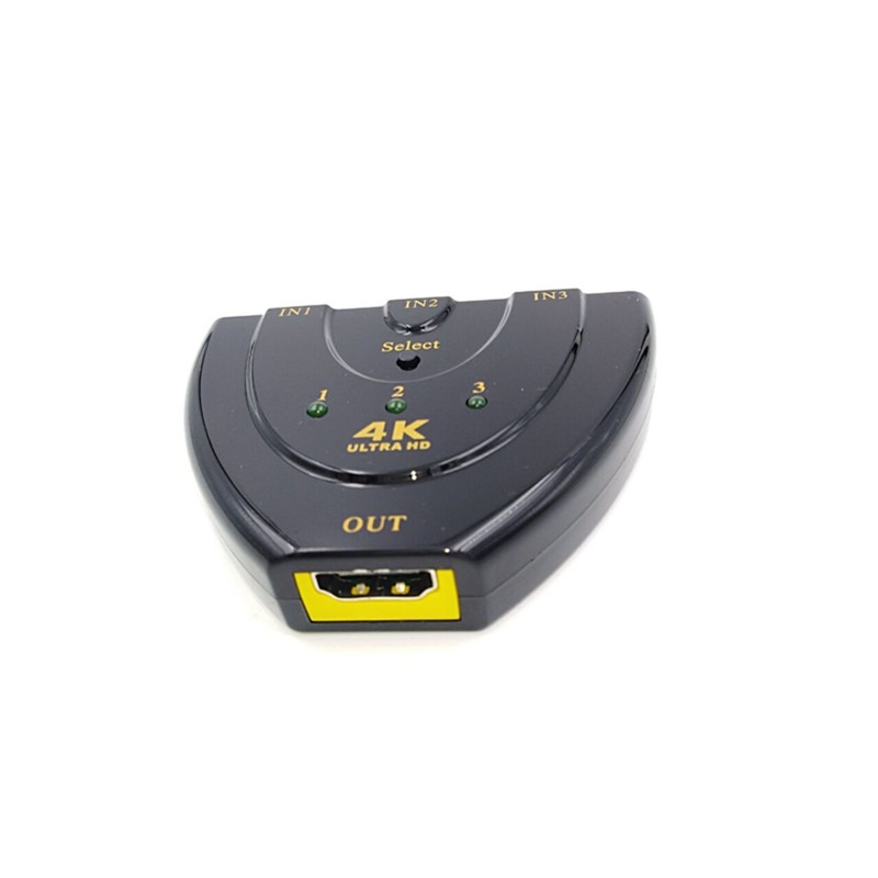 HDMI 3*1高清切換器支持4k*2k 豬尾巴1080P.3D3x1HDMI視頻切換器-細節圖4