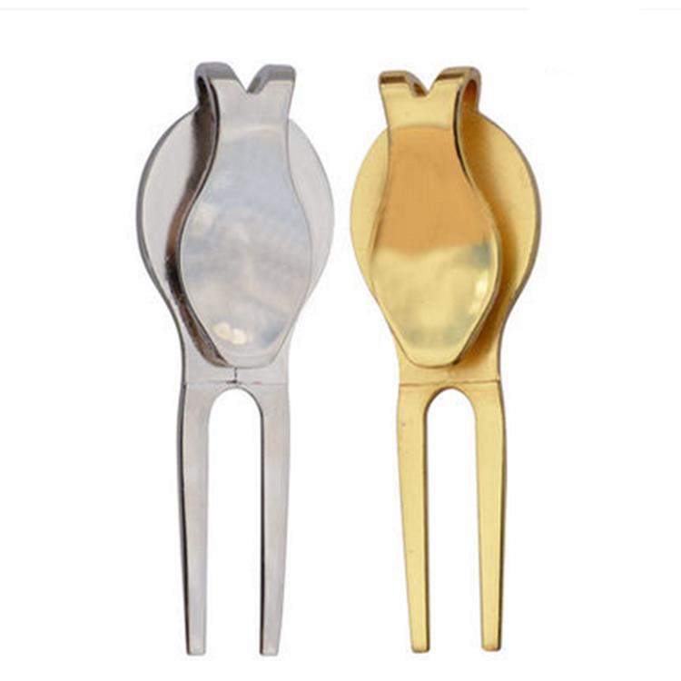 高爾夫果嶺叉修復草坪高爾夫配件含馬克Mark工具叉鋅合金材質-細節圖4