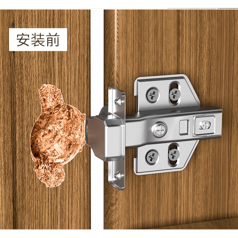 不銹鋼櫃門合頁固定板螺絲孔鉸鏈孔修復神器荷葉櫃子合頁修復片-細節圖10