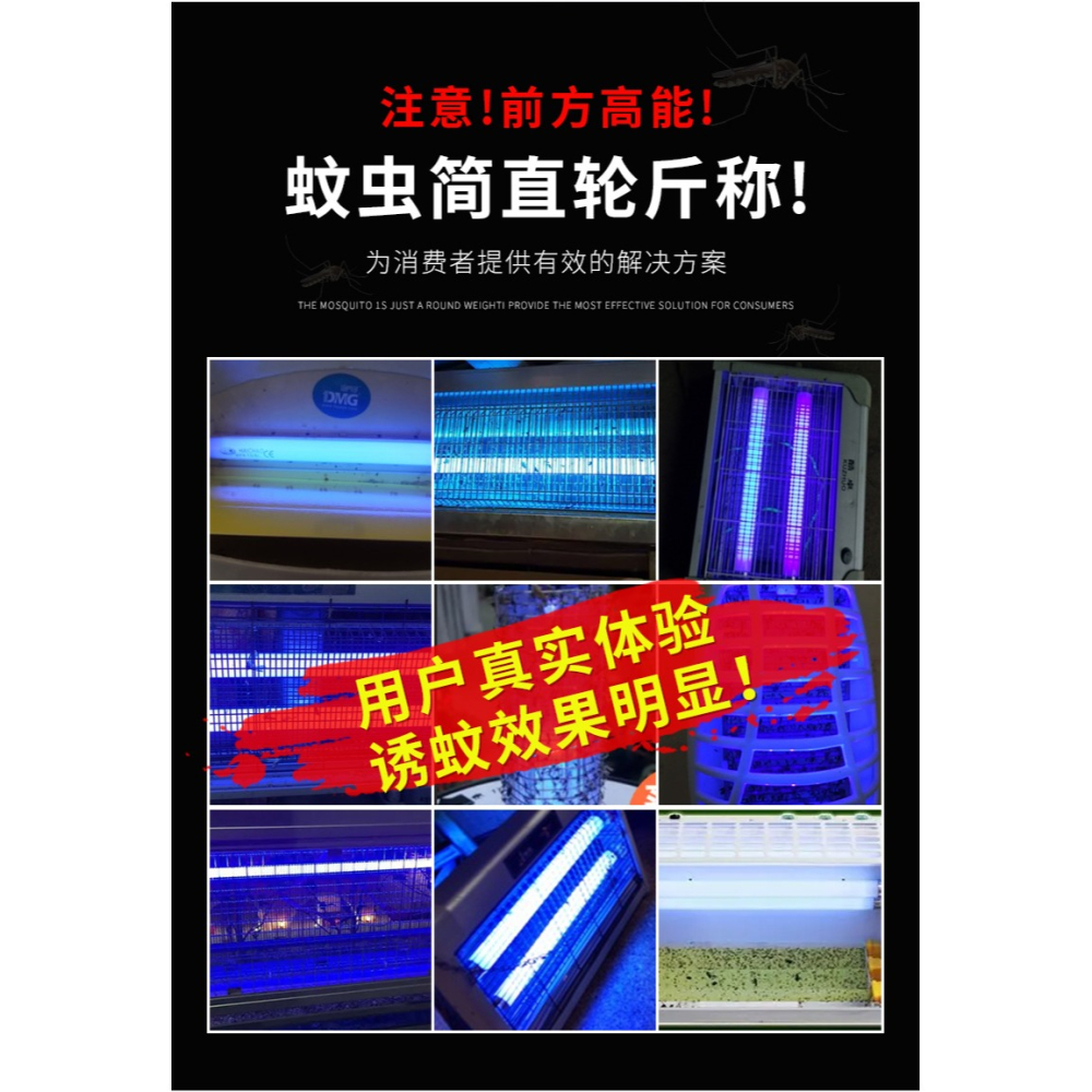 滅蚊燈管餐廳誘蚊滅蠅燈專用燈管飯店超市T5-6W8W藍紫光滅蟲燈管-細節圖7