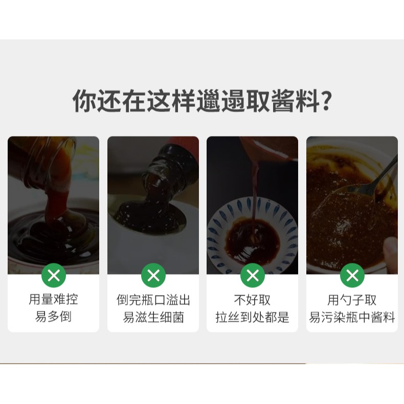多孔擠醬瓶番茄醬沙拉醬倒置擠壓瓶塑料蜂蜜果醬廚房醬料瓶食品級-細節圖8