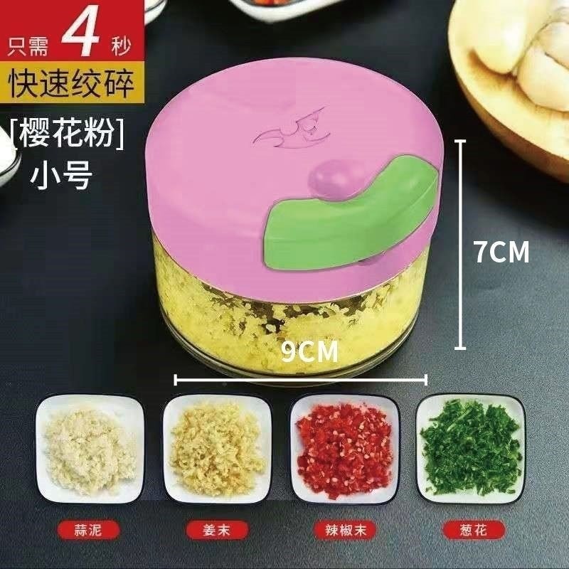 家用壓蒜搗蒜泥神器手動小型蒜末粉碎輔食迷你蒜蓉攪碎機拉蒜神器-細節圖8