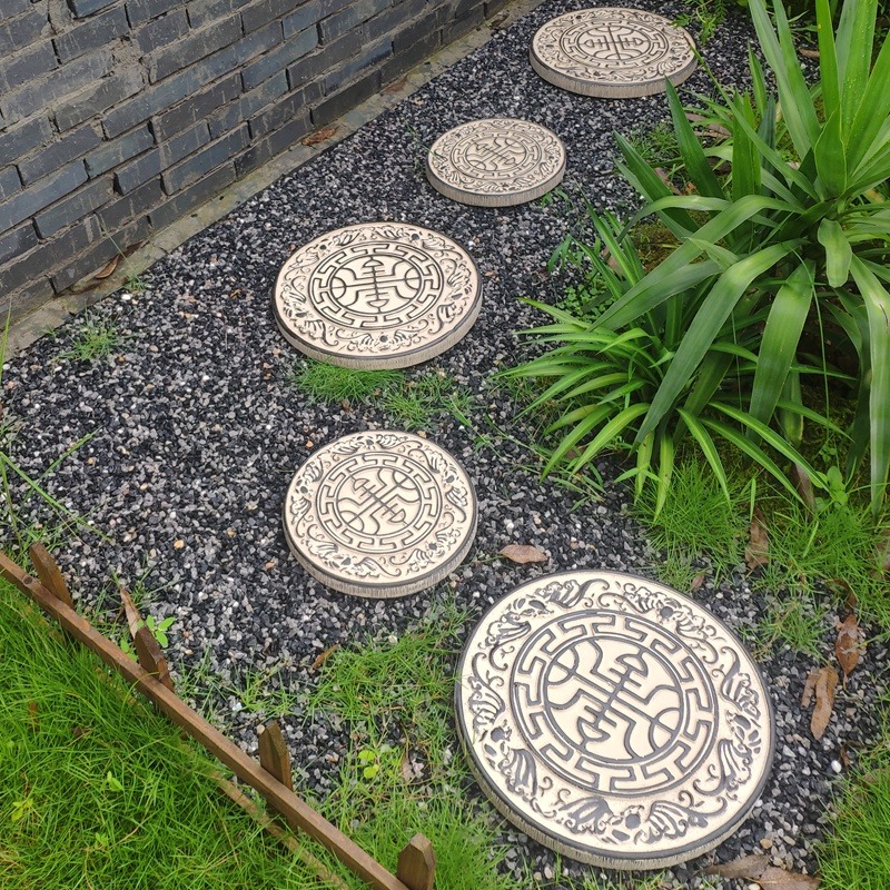 踏福而來庭院草坪腳踏石防滑腳踏板別墅鋪路汀步石花園仿古文化磚-細節圖2