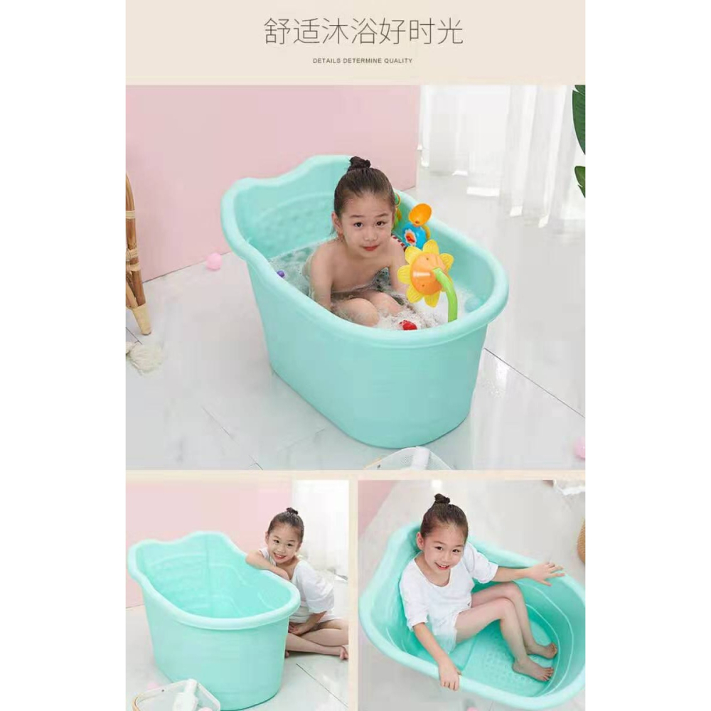 超大號兒童洗澡桶嬰兒洗澡盆寶寶泡澡桶小孩浴桶可坐沐浴桶抖音款-細節圖2