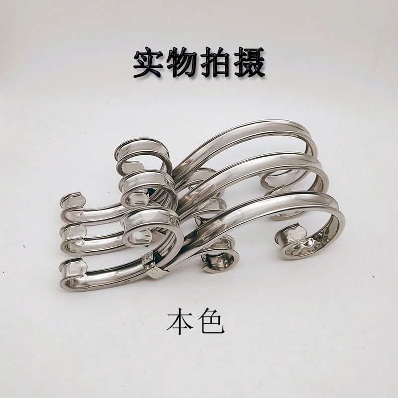 包郵304不銹鋼歐式藝術花庭院門配件花大門圍欄防盜網裝飾組合花-細節圖2