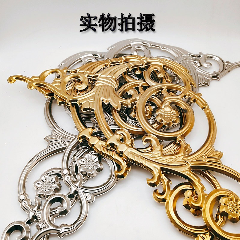 不銹鋼庭院門裝飾配件沖壓花大角花葡萄花農村別墅大門配件花-細節圖3