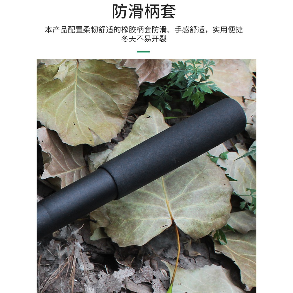 全鋼鐵鏟子鐵鍬戶外挖土坑園林藝工具多功能神器車載折疊農用鐵?-細節圖5