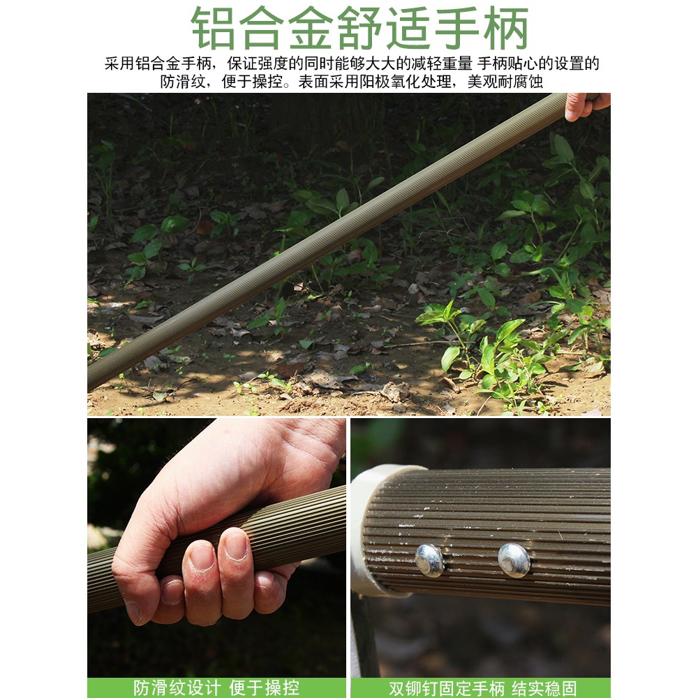 不銹鋼鋤頭家用種菜除草農用工具大全戶外鋤草神器挖地多功能鬆土-細節圖3