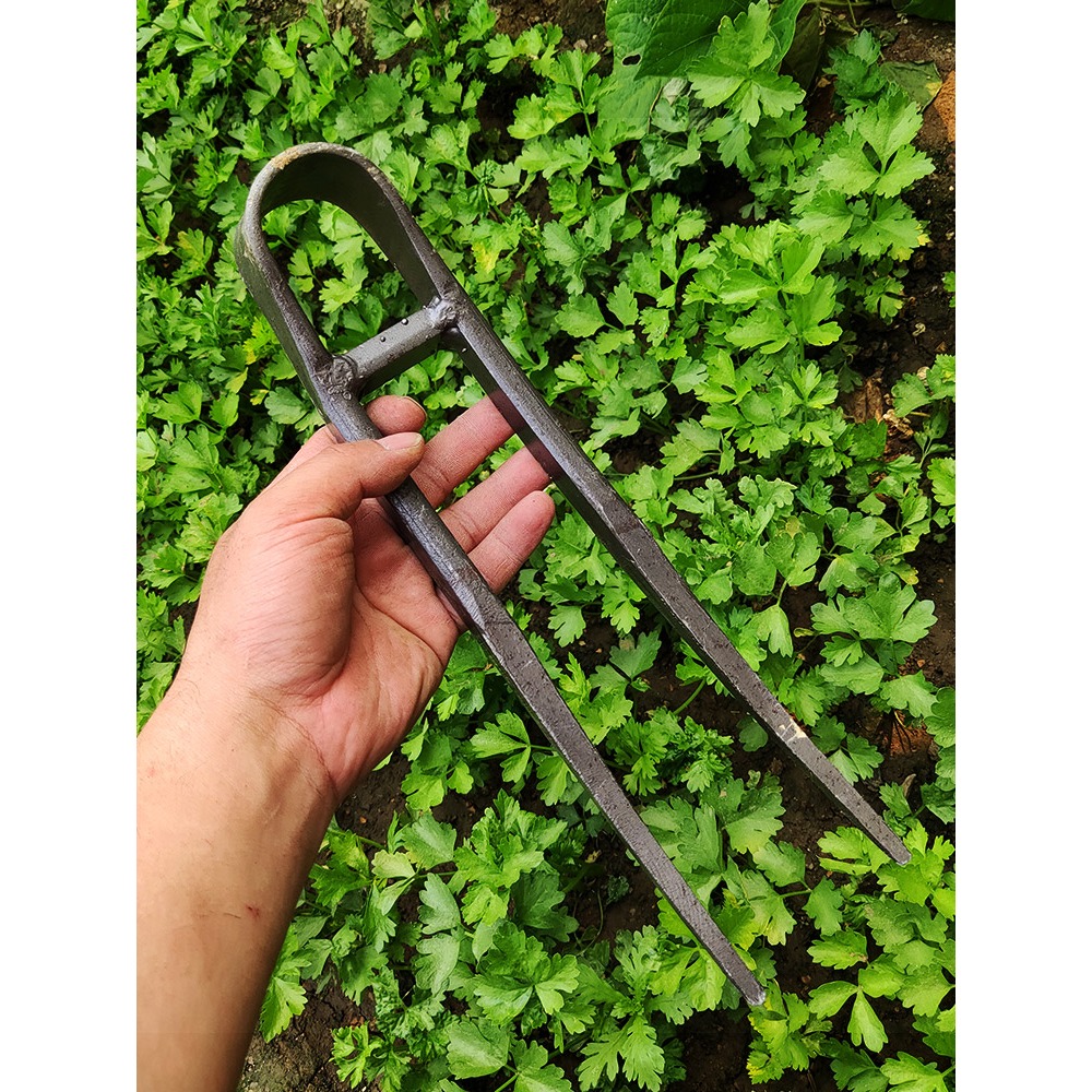 農用二齒鋤頭挖地翻地鬆土神器老式挖筍農用工具兩齒耙子家用種菜-細節圖5