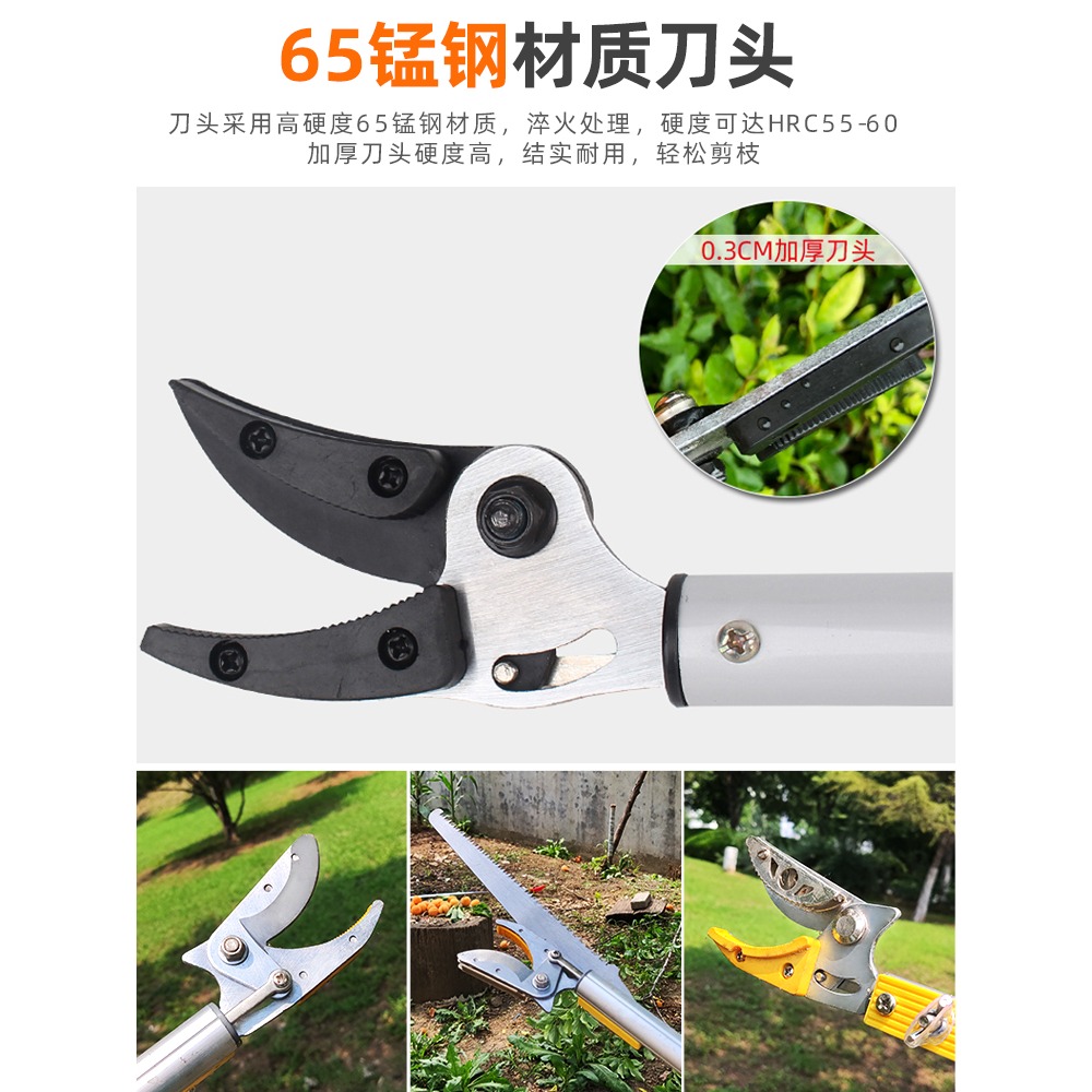 高空摘水果神器高枝剪刀採摘葡萄荔枝枇杷龍眼楊梅伸縮加長果樹剪-細節圖5