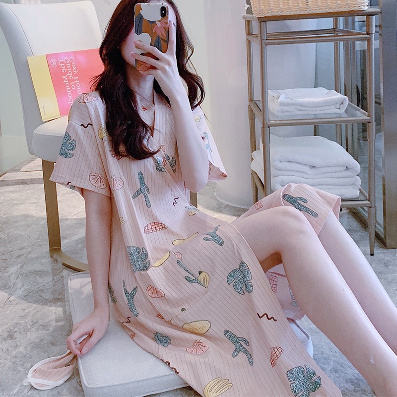 睡裙女夏季薄款日式和服浴袍甜美可愛日系帶睡衣女款長款過膝睡袍-細節圖7