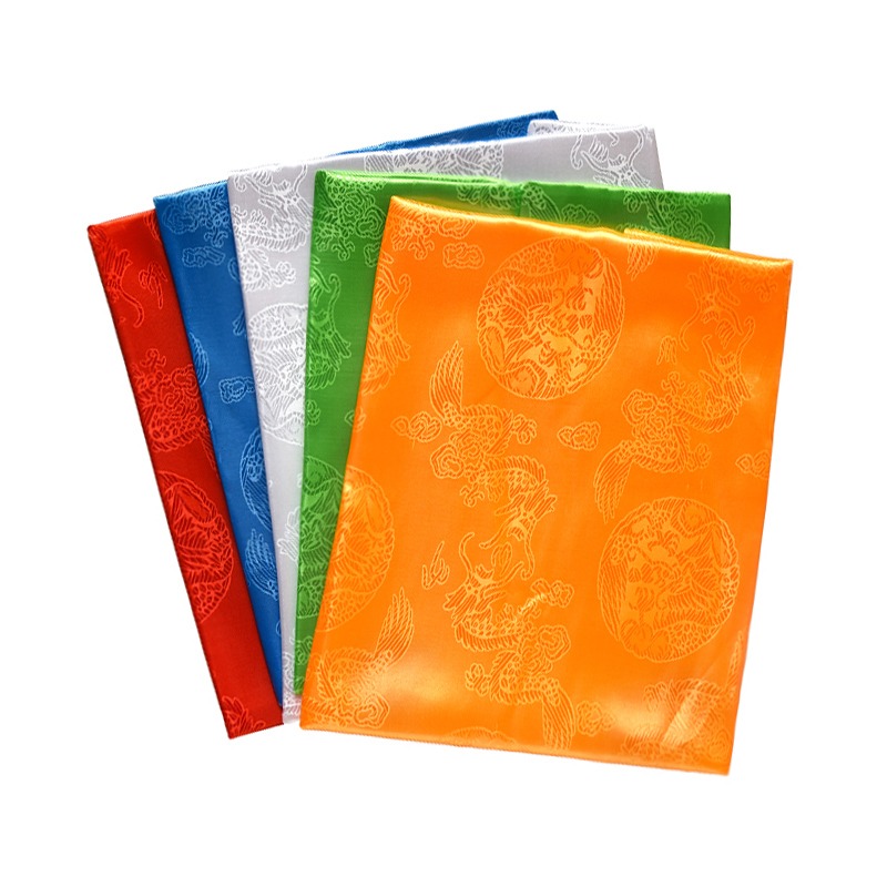 哈達藏族飾品圍巾提花龍鳳吉祥禮佛裝飾中號160*33cm蒙古哈達包郵-細節圖5