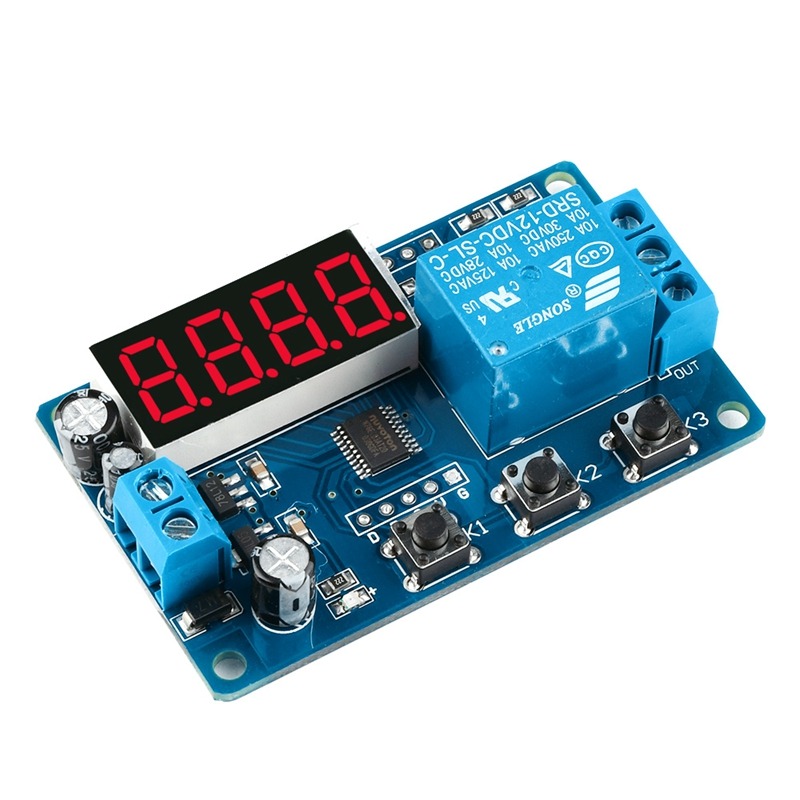 12V24V延時繼電器模塊導通斷電定時無限循環時間通電計時斷電記憶-細節圖4