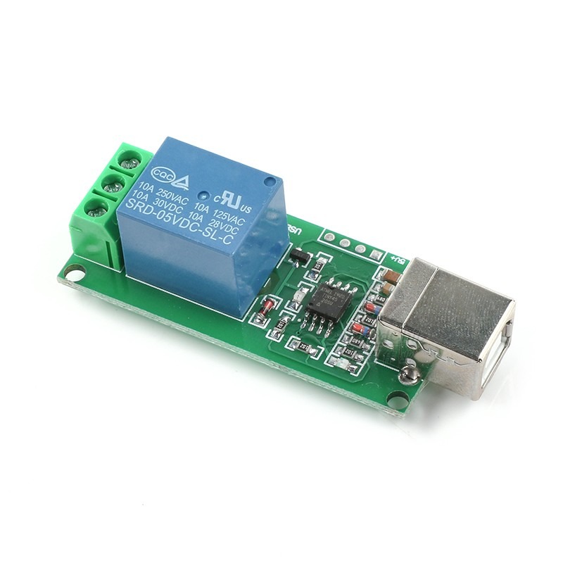 直流5V12V 1/2/4/8路免驅USB電腦電磁繼器模塊PC智能動控制板開關-細節圖3