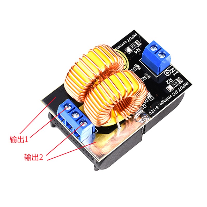 直流5-12V 迷你ZVS 無抽頭成品 感應加熱 特斯拉 雅各布天梯 驅動-細節圖2
